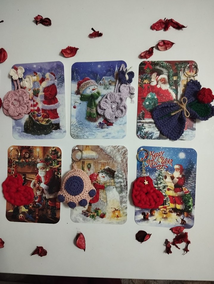 Simli Yeniyıl kartı hediyelik ürünler her biri ayrı paketlenir - Görsel 3