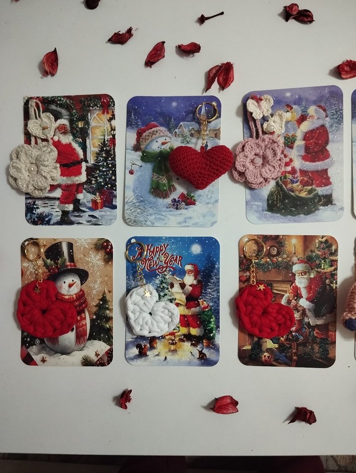 Simli Yeniyıl kartı hediyelik ürünler her biri ayrı paketlenir - Görsel 2