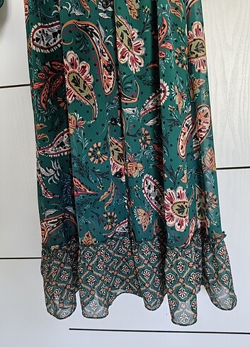 36 Beden Şifon midi boy elbise