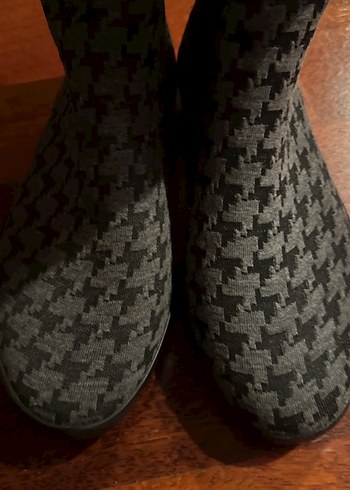 Kadın Gri Dizüstü Triko Yağmur Çizmesi - Görsel 6