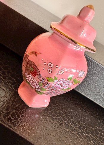 Minyatür 3lü altın varak detaylı vazo set - Görsel 4