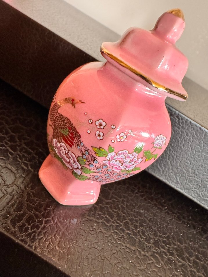 Minyatür 3lü altın varak detaylı vazo set - Görsel 4