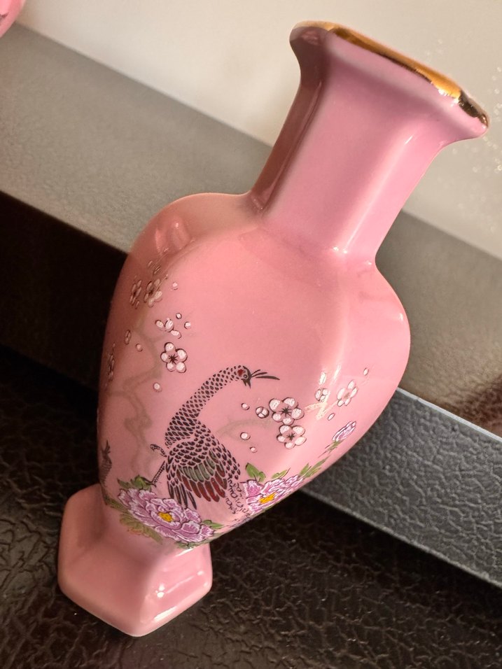 Minyatür 3lü altın varak detaylı vazo set - Görsel 3