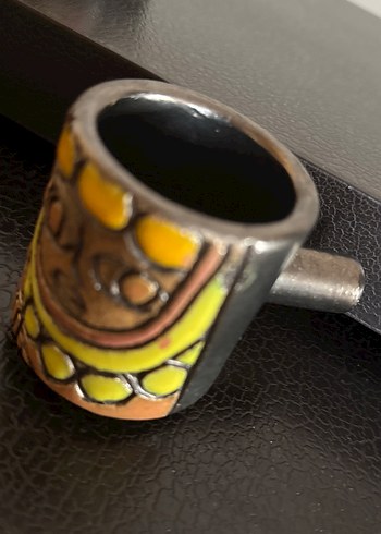 Renkli Desenli Seramik Fincan Seti - Görsel 2