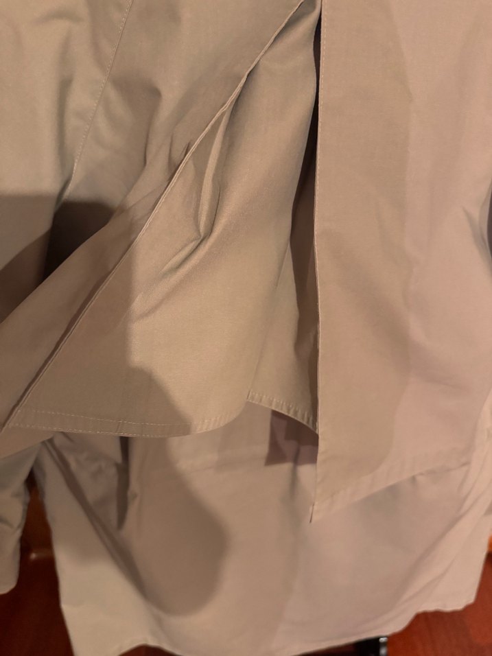 Bej Midi Kadın Trençkot, Bel Detaylı, Salaş - Görsel 3