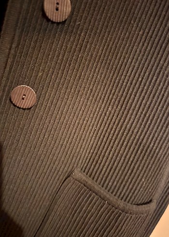 Düğmeli Midi Kadın Trko ceket - Görsel 5