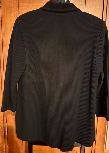 Düğmeli Midi Kadın Trko ceket - Görsel 2