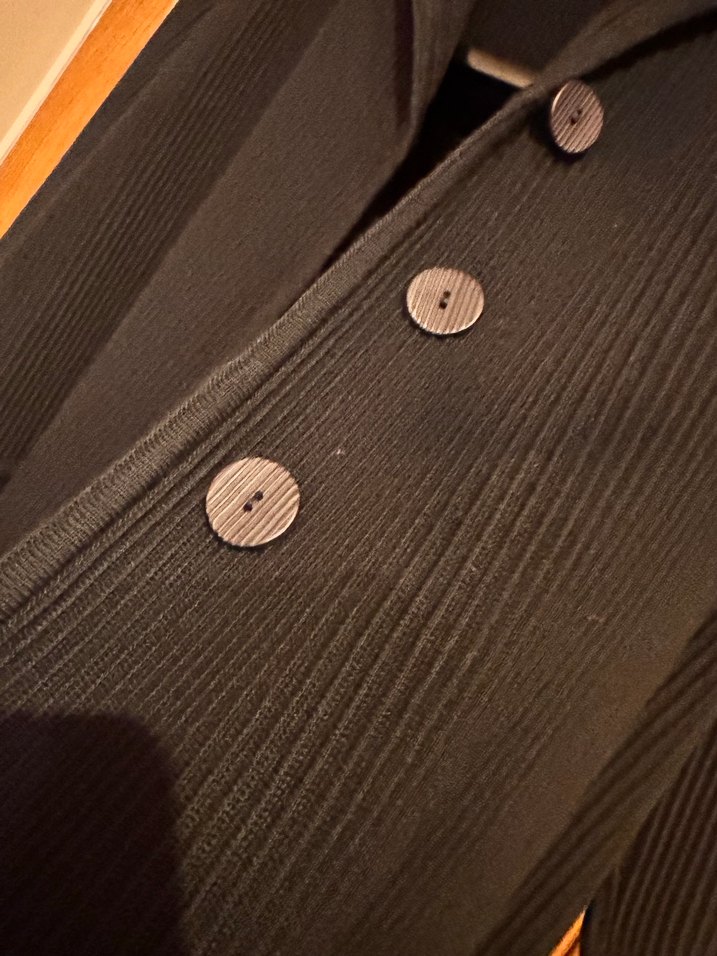 Düğmeli Midi Kadın Trko ceket - Görsel 4