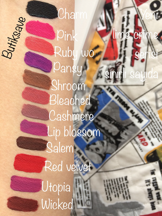 diğer Beden çeşitli Renk Yeni seri lime crime rujlar