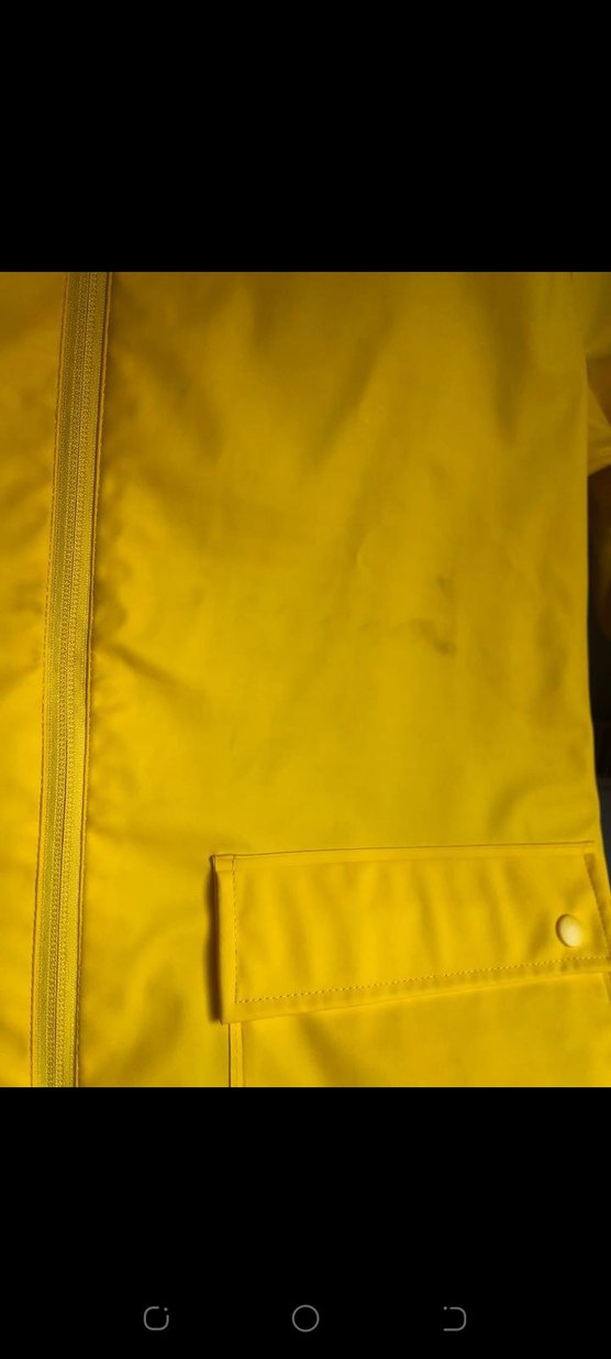 Kadın Sarı Midi Yağmurluk Fermuarlı,astarlı - Görsel 2