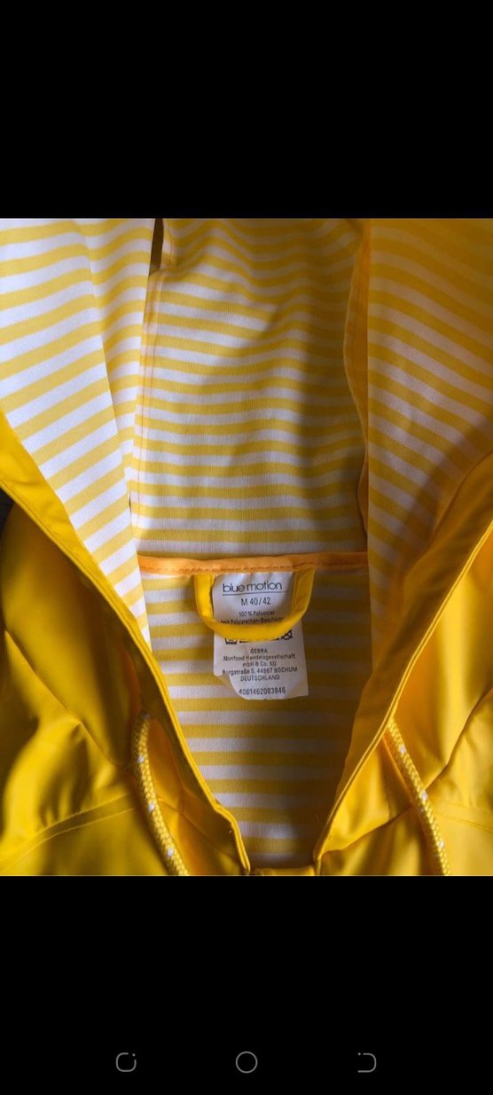 Kadın Sarı Midi Yağmurluk Fermuarlı,astarlı - Görsel 3