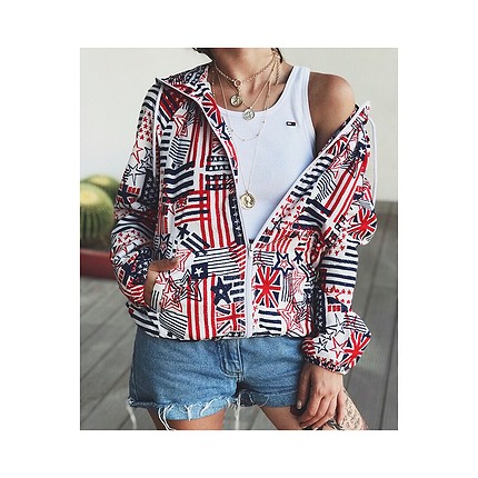 S/m beden uyumlu bomber/yağmurluk