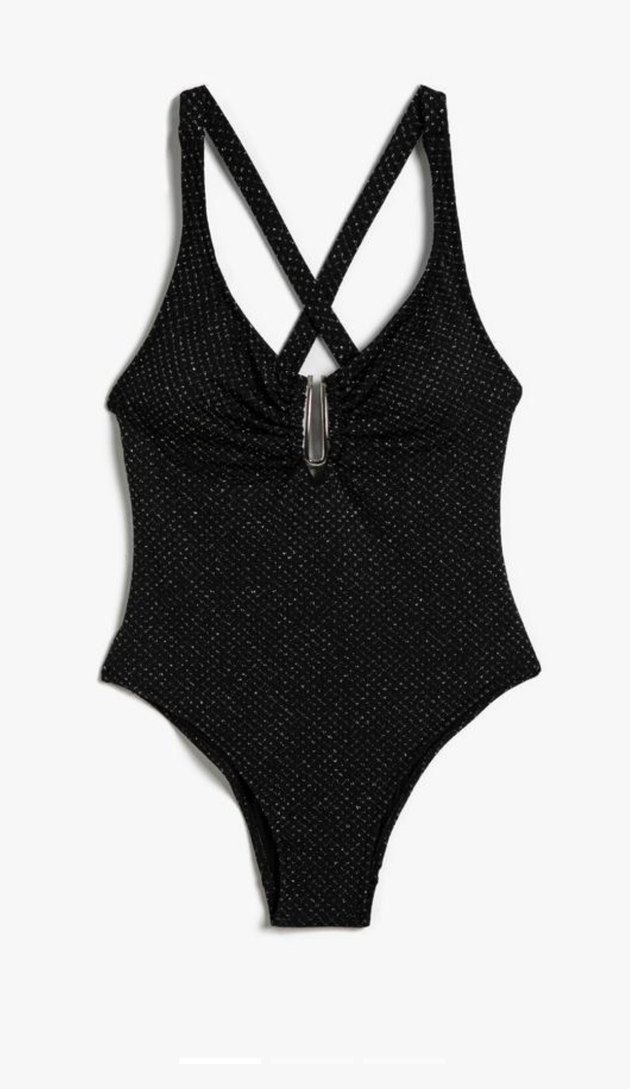 Siyah simli toka detayli Mayo - Görsel 2