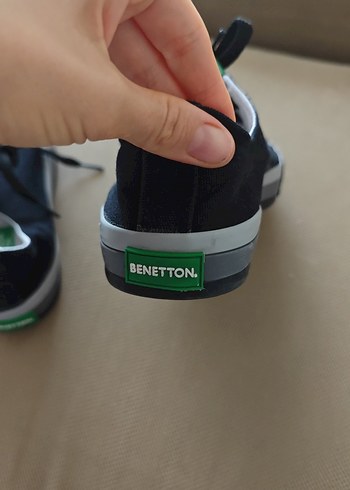 Kadın Yeşil Bennetton Spor Ayakkabı Velcro Detaylı - Görsel 3