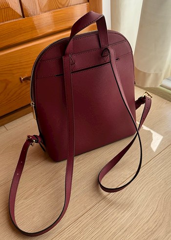 Michael kors Bordo Deri Kadın Sırt Çantası - Görsel 2