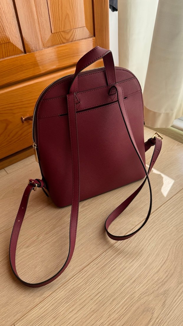 Michael kors Bordo Deri Kadın Sırt Çantası - Görsel 2