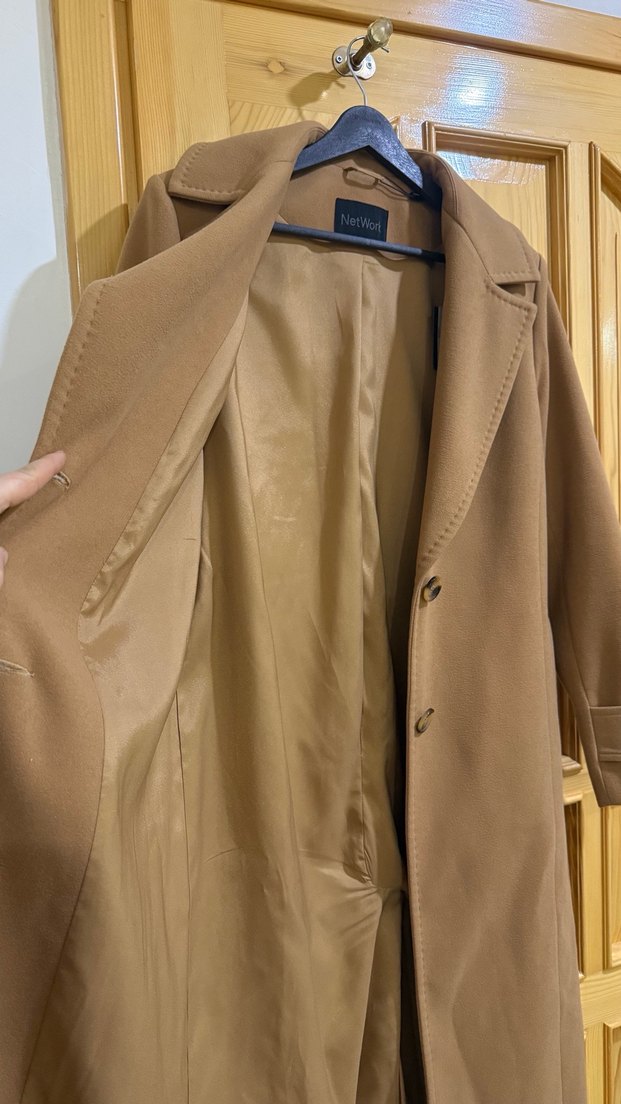 Network kaşmir kaban - Görsel 4