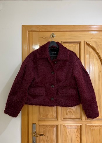 MANUKA BOUCLE KISA KABAN - Görsel 7