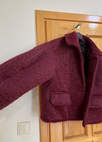 MANUKA BOUCLE KISA KABAN - Görsel 6