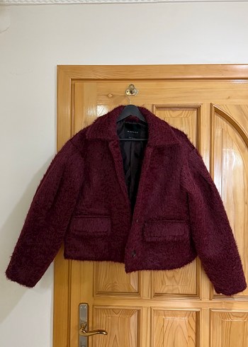 MANUKA BOUCLE KISA KABAN - Görsel 5