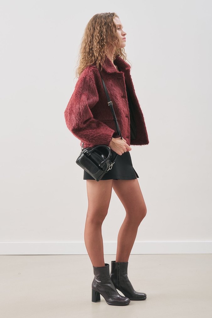 MANUKA BOUCLE KISA KABAN - Görsel 2