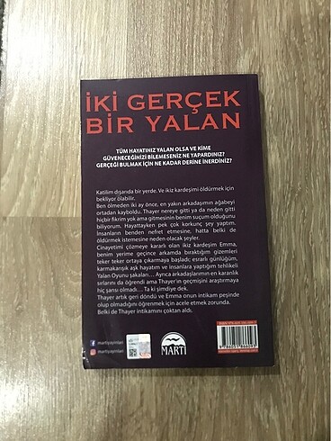 iki gerçek bir yalan roman