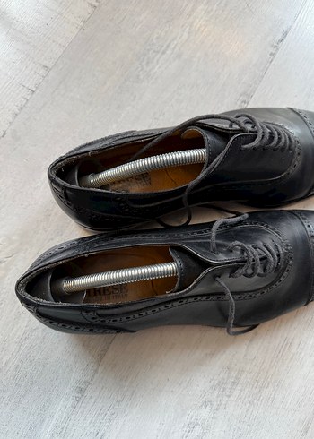 Siyah Erkek Deri Klasik Bağcıklı Ayakkabı - Görsel 6