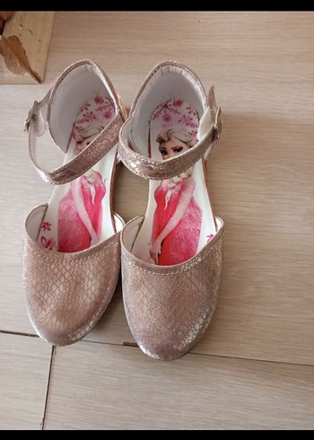 Pembe Simli Kız Çocuk Babet Ayakkabı - Görsel 2