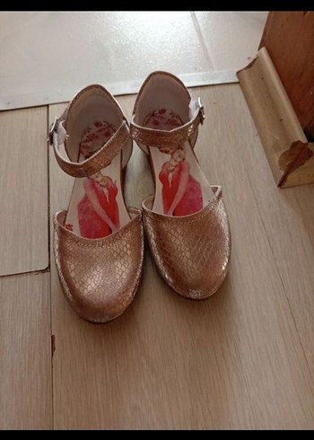 Pembe Simli Kız Çocuk Babet Ayakkabı - Görsel 3