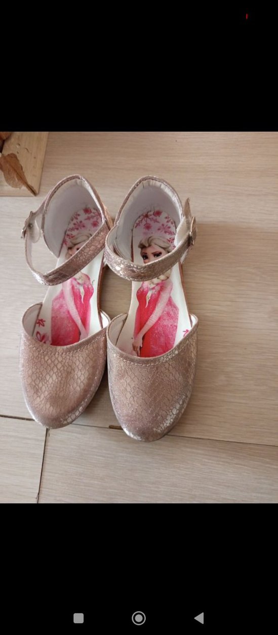 Pembe Simli Kız Çocuk Babet Ayakkabı - Görsel 2