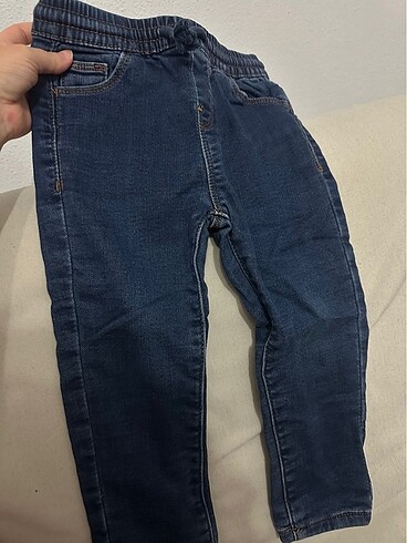 İçi pamuklu kumaş kaplı kot pantolon mango 2-3 yaş