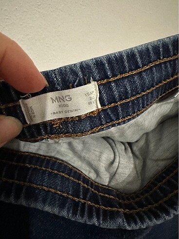 24-36 Ay Beden lacivert Renk İçi pamuklu kumaş kaplı kot pantolon mango 2-3 yaş