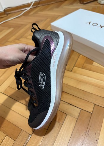 Siyah Bağcıklı Kadın Spor Ayakkabı - Görsel 3