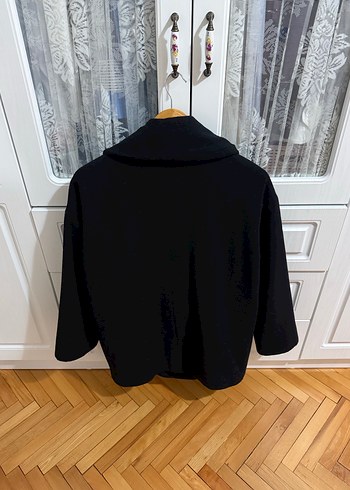 Twist Siyah Çift Düğmeli Kaban - Görsel 4