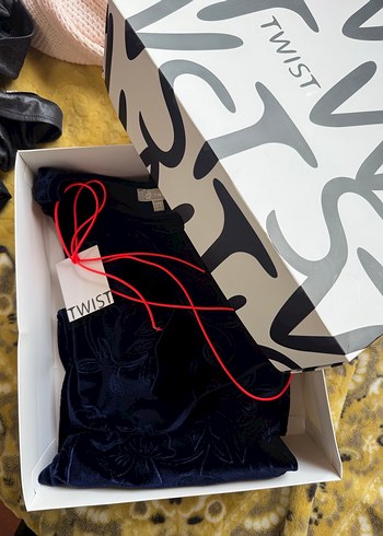 Uzun Kollu Lacivert Midi Kadın Elbise - Görsel 11