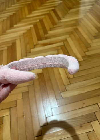 Pembe Kadın Peluş Saç Bandı - Görsel 4