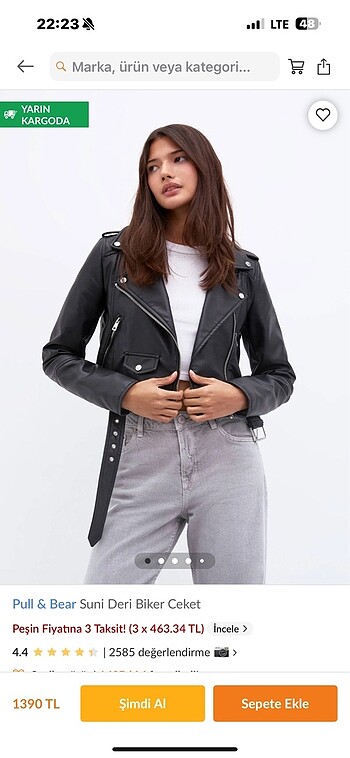pull and bear deri ceket