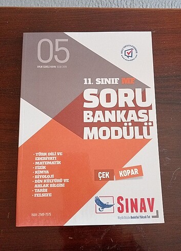 Sınav yayınları 11 sınıf MF soru bankası modülü. 