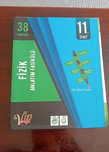 VIP yayınları 11 sınıf fizik konu anlatım fasikülleri