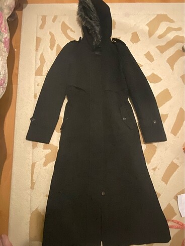 40 Beden siyah Renk Kaşe manto