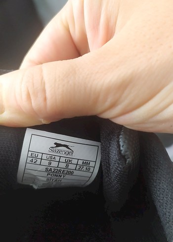 42 Beden siyah Renk Slazenger erkek spor ayakkabı