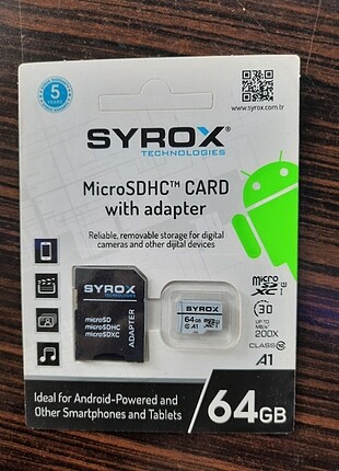 64 GB hafıza karti