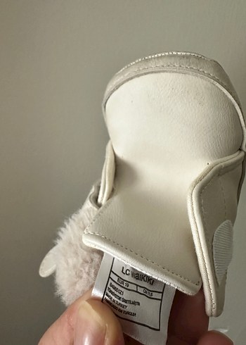 Kız Bebek Beyaz Kürklü İlk Adım Ayakkabısı - Görsel 3