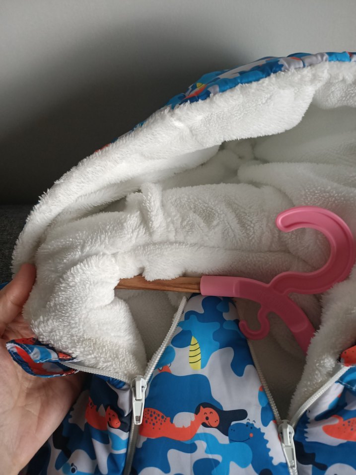 Renkli Bağlama Desenli Bebek Kayak Tulumu - Görsel 3