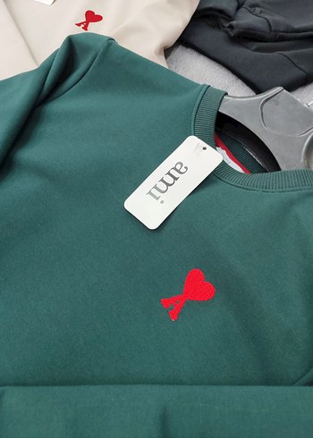 Diğer AMİ MARKA Beyaz Baskılı UNİSEX Sweatshirt
