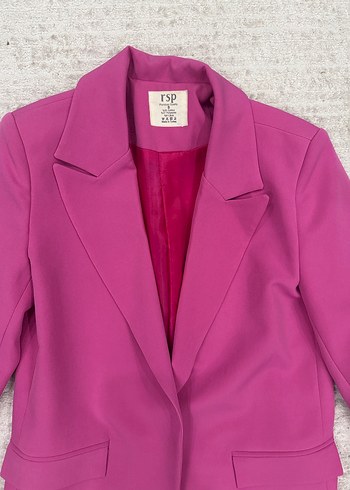Diğer Düğmeli Pembe Kadın Blazer Ceket