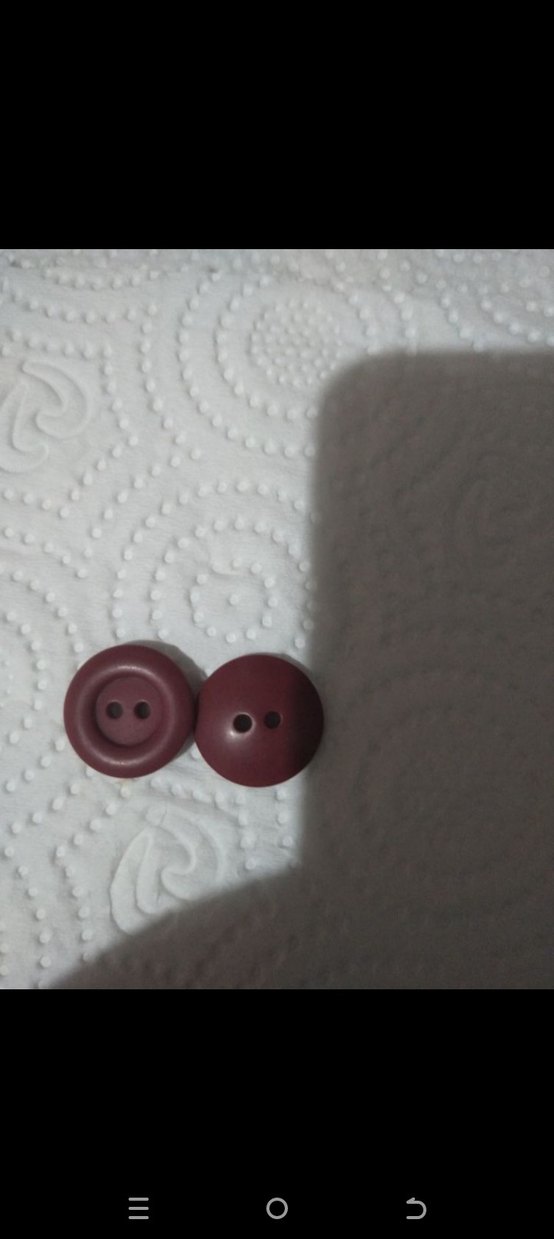 Bordo Renkli düğme - Görsel 2