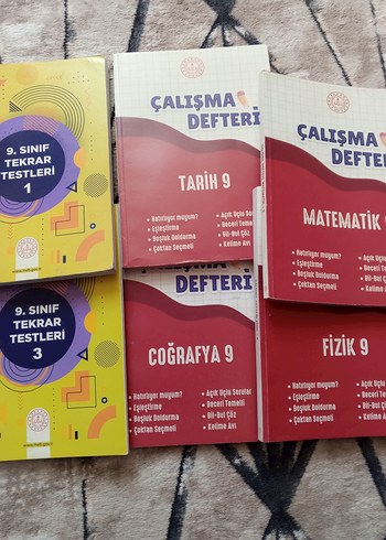 9. Sınıf Tekrar Testleri ve Çalışma Defterleri