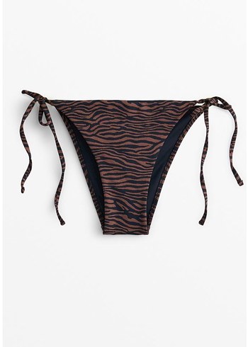 Oysho Zebra Desenli Bağcıklı Bikini Altı - Görsel 4