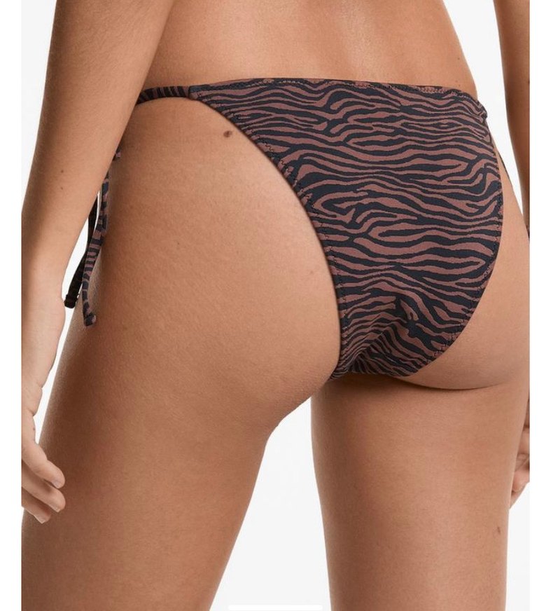 Oysho Zebra Desenli Bağcıklı Bikini Altı - Görsel 2